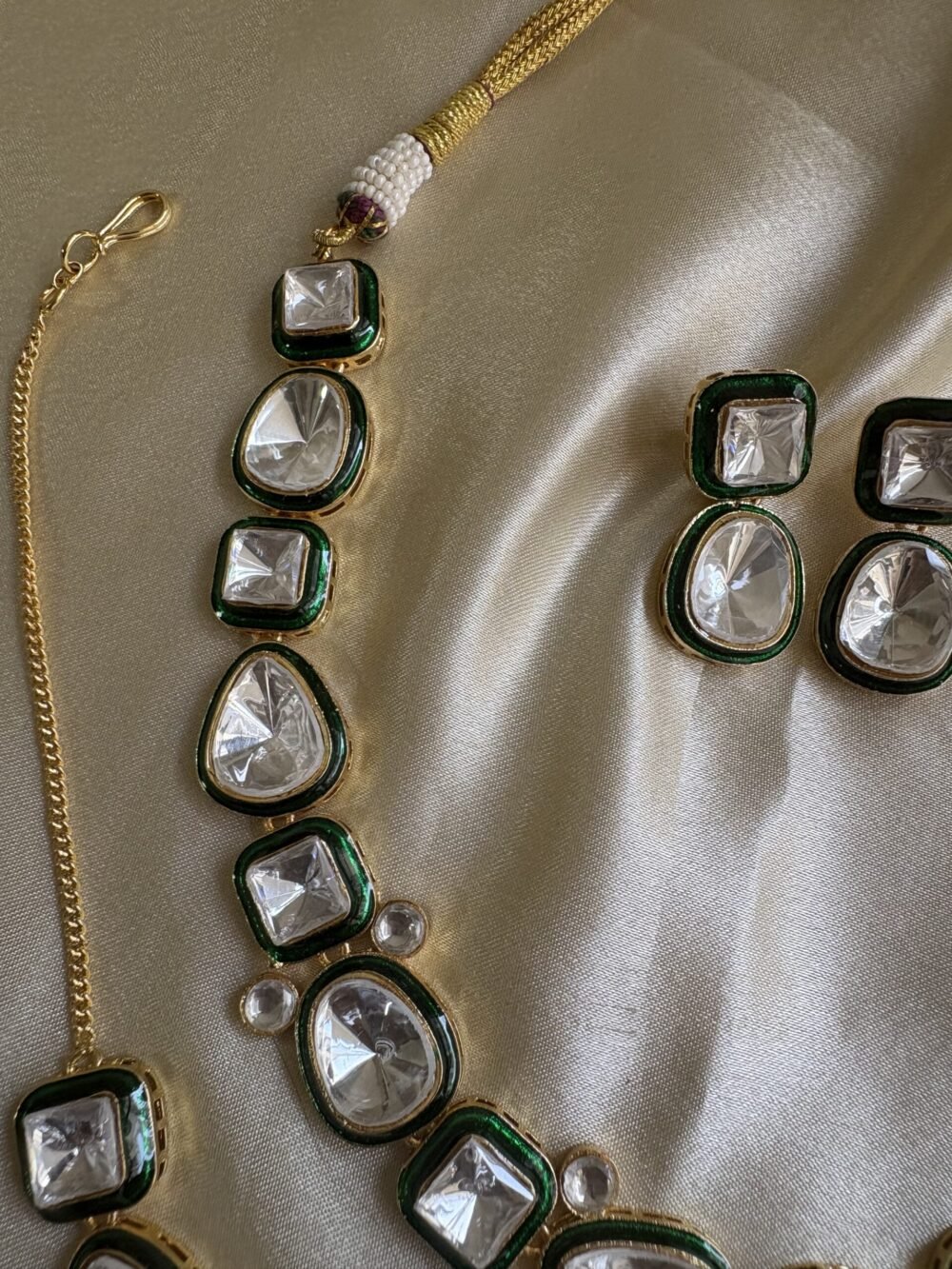 Arina Polki Necklace Set - Image 3