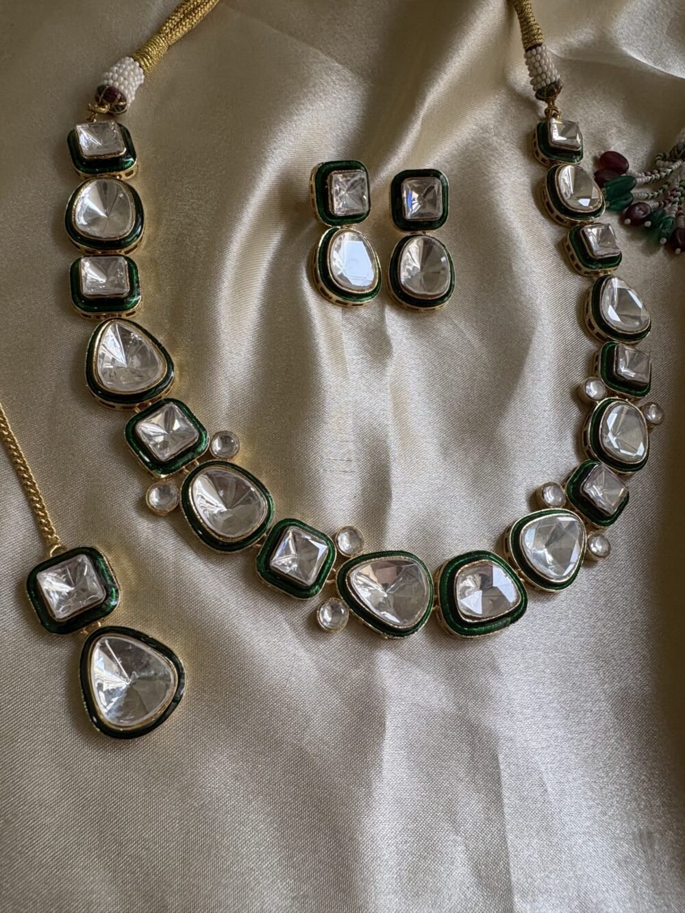 Arina Polki Necklace Set - Image 7