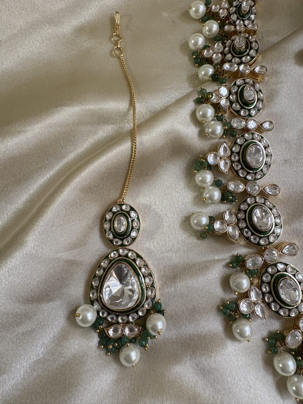 Vanísia Polki Bridal Necklace Set - Image 10
