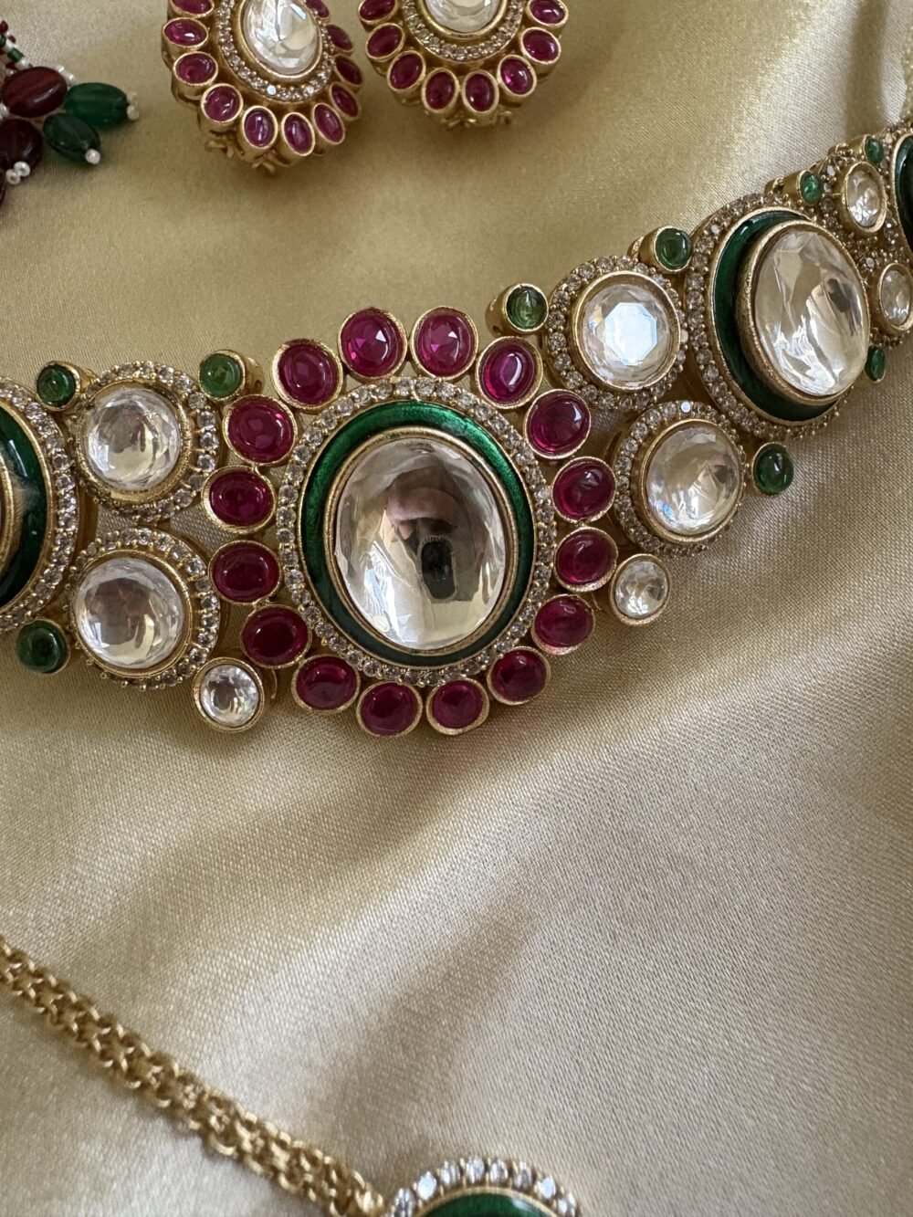 Dvija Polki Choker Set - Image 2