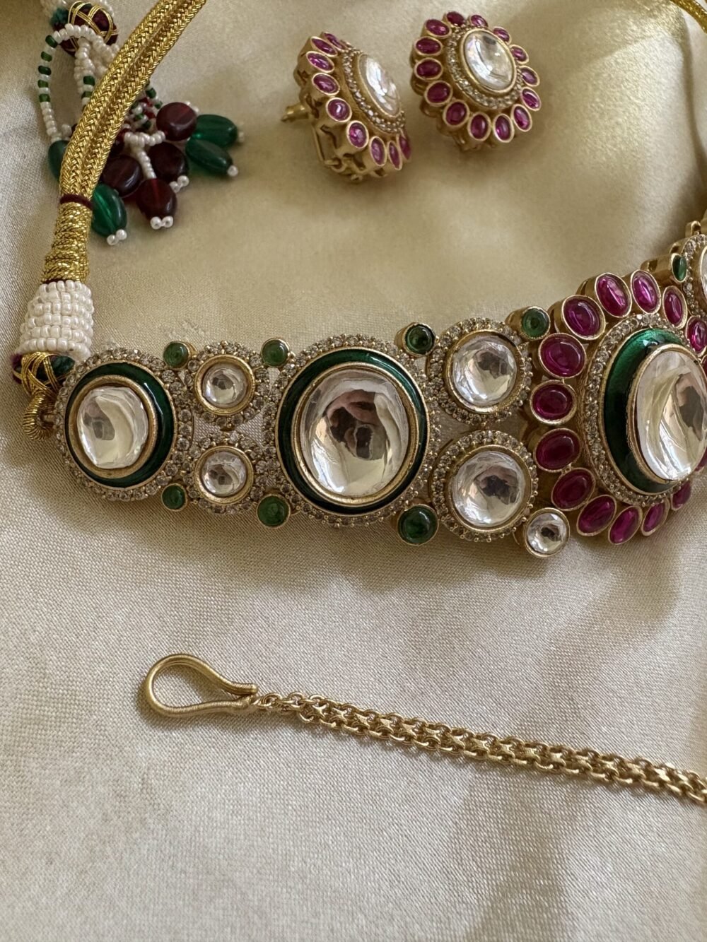 Dvija Polki Choker Set - Image 3