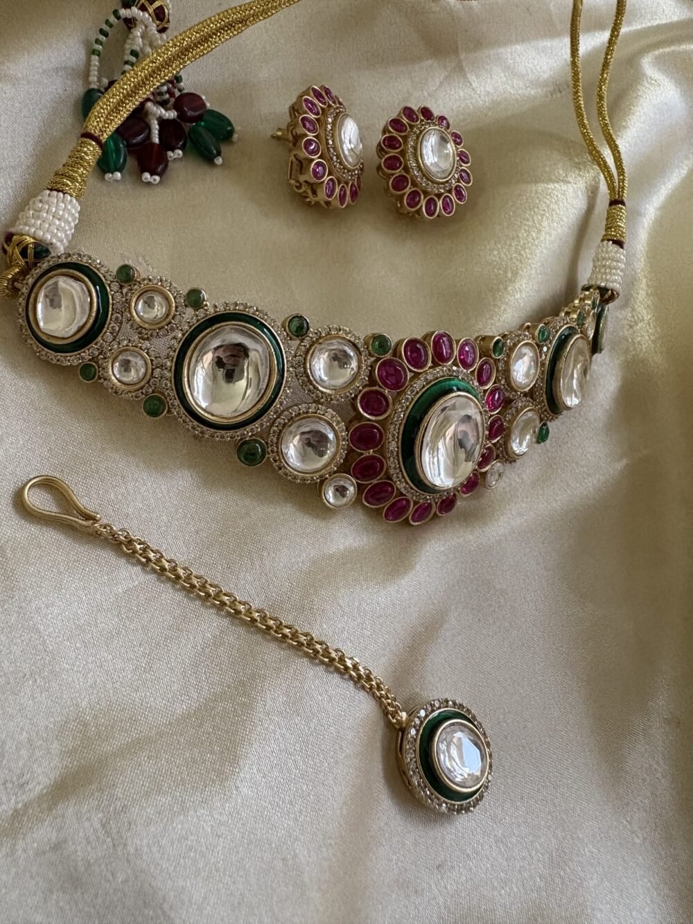 Dvija Polki Choker Set - Image 6