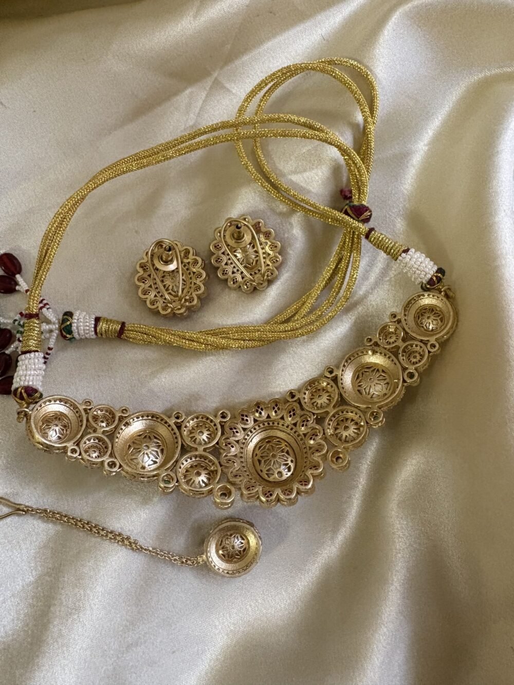Dvija Polki Choker Set - Image 7