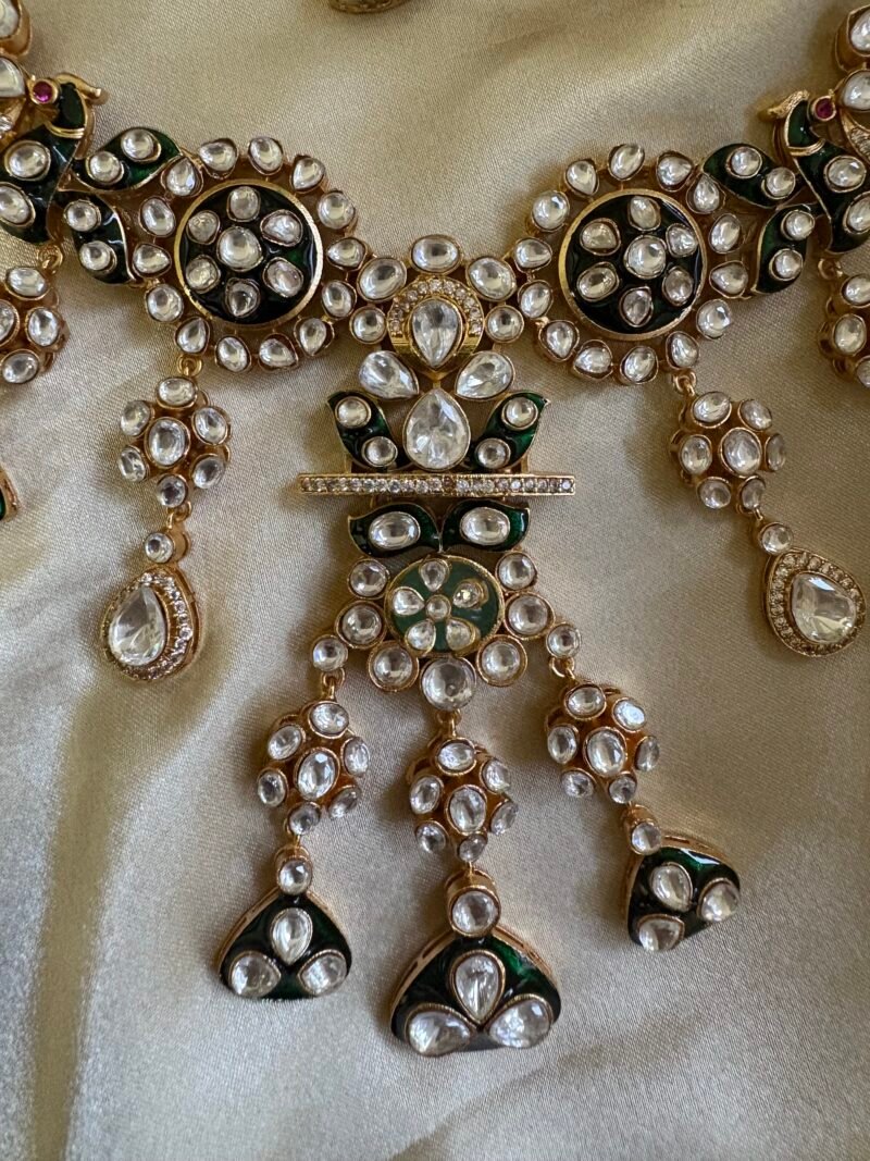 Divisha Polki Bridal Necklace Set - Image 2