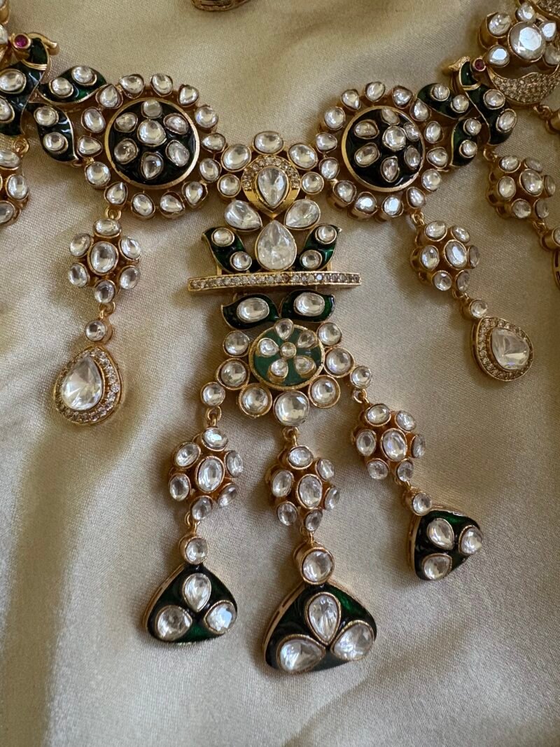 Divisha Polki Bridal Necklace Set - Image 3