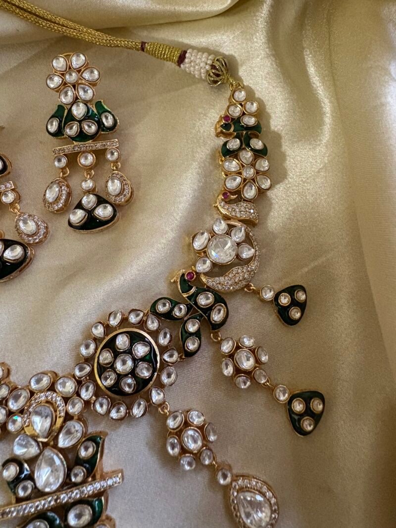 Divisha Polki Bridal Necklace Set - Image 5
