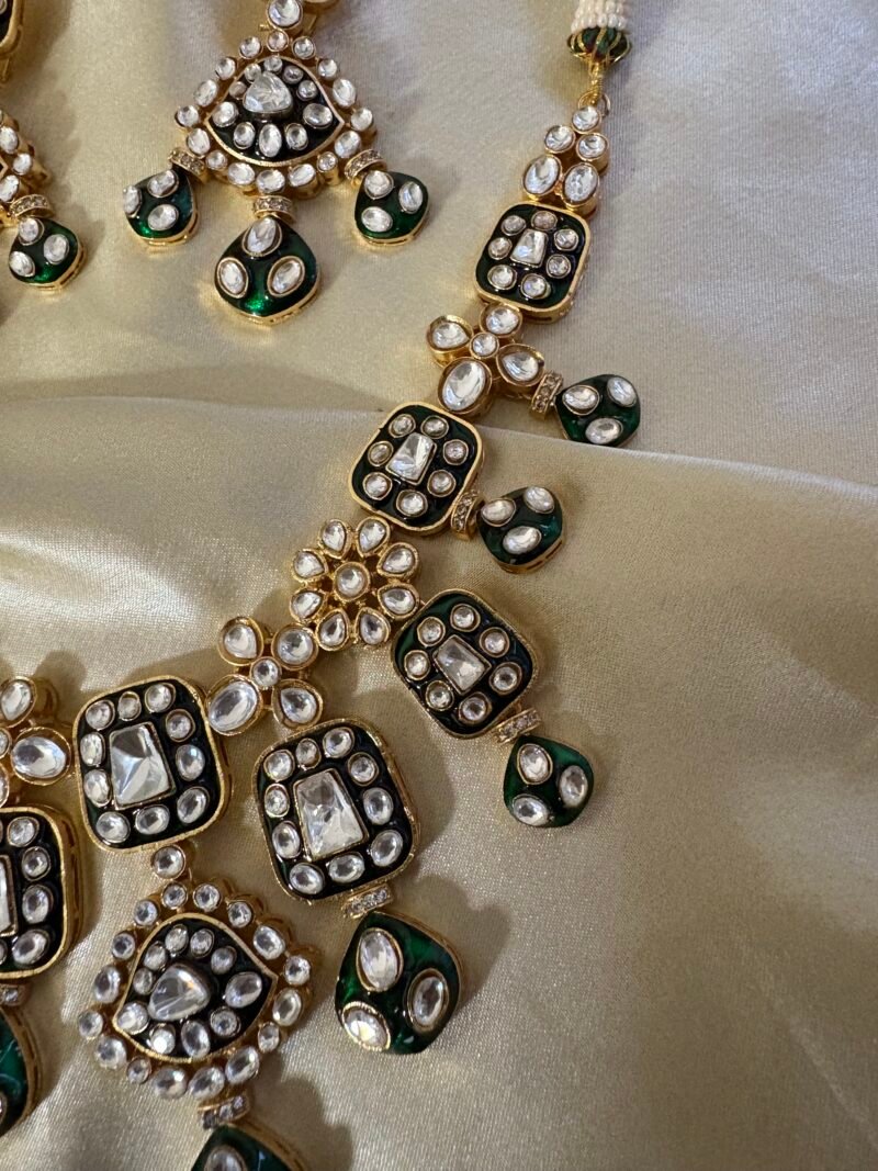 Daksha Polki Bridal Necklace Set - Image 4