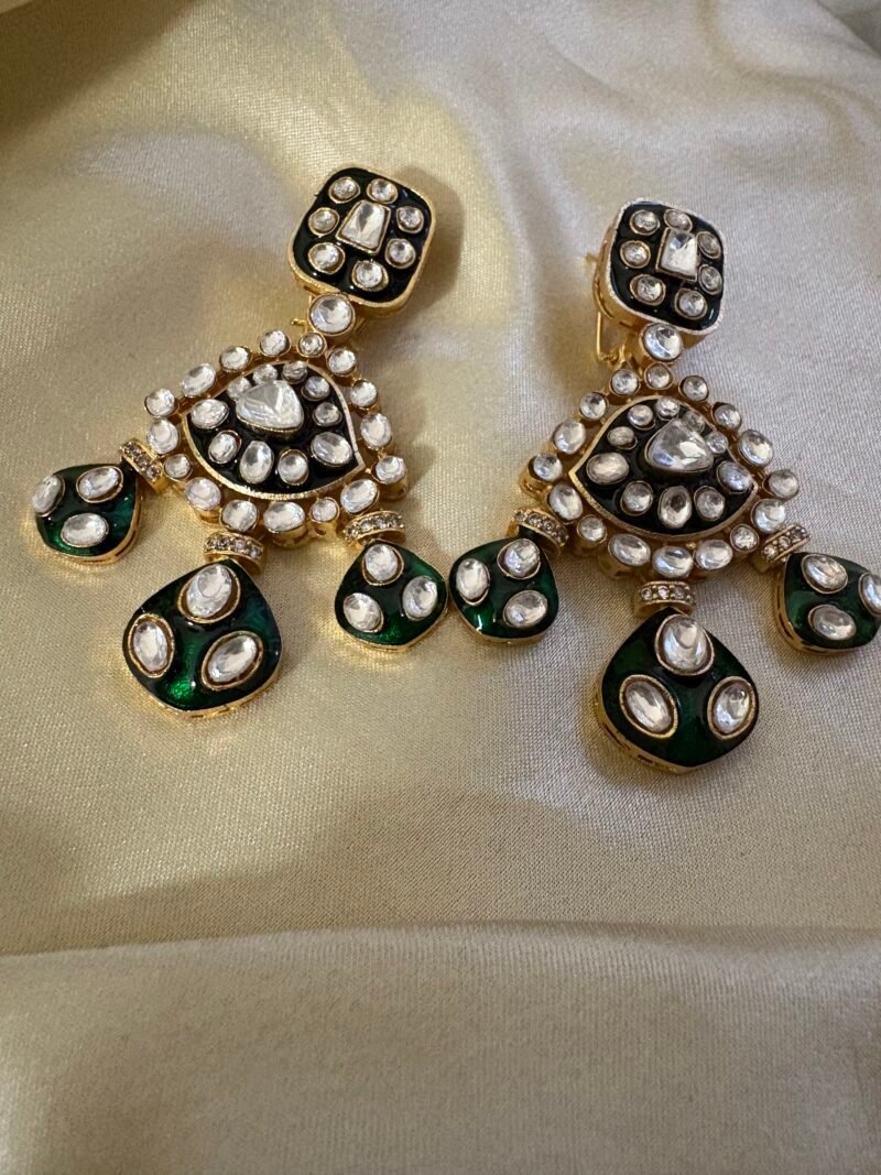 Daksha Polki Bridal Necklace Set - Image 6
