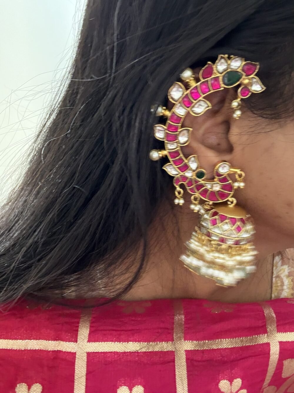 Mayur Kundan Earcuffs - Image 8