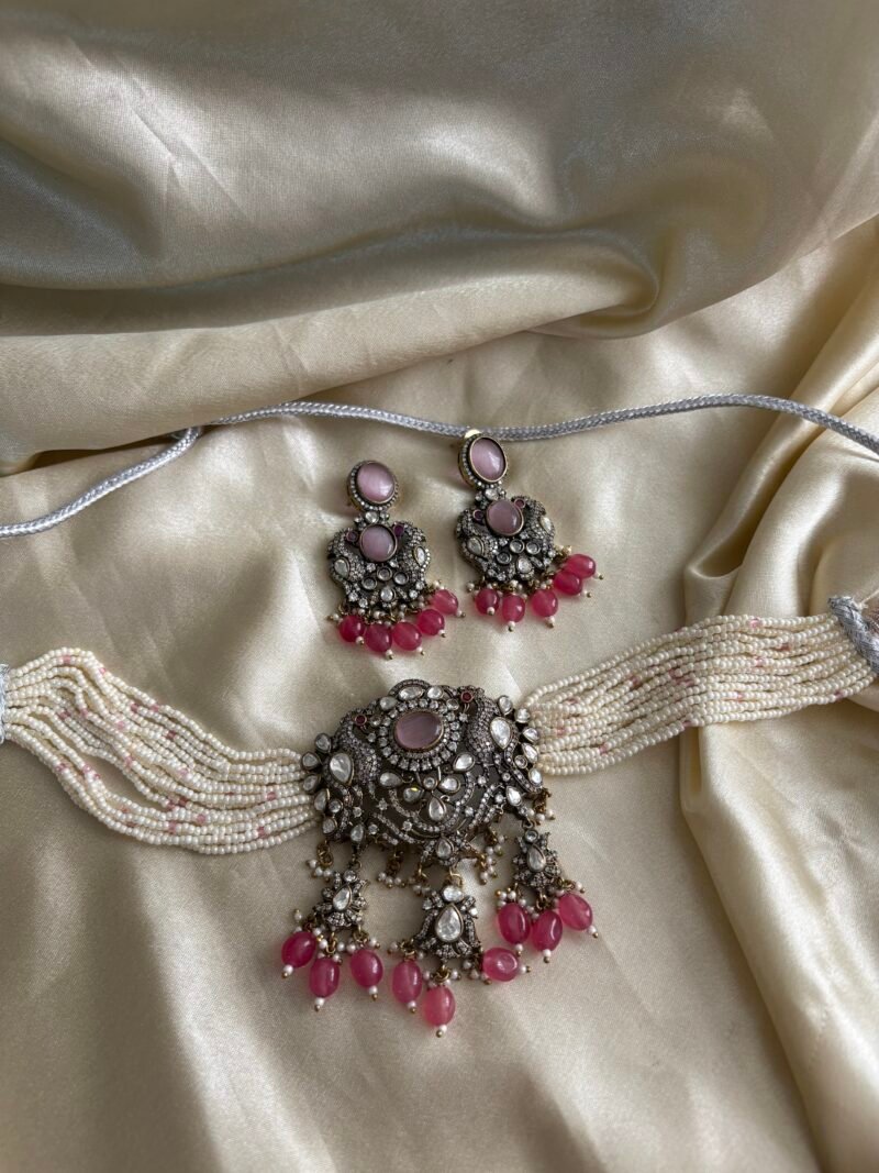 Jigisha Polki Choker Set - Image 9
