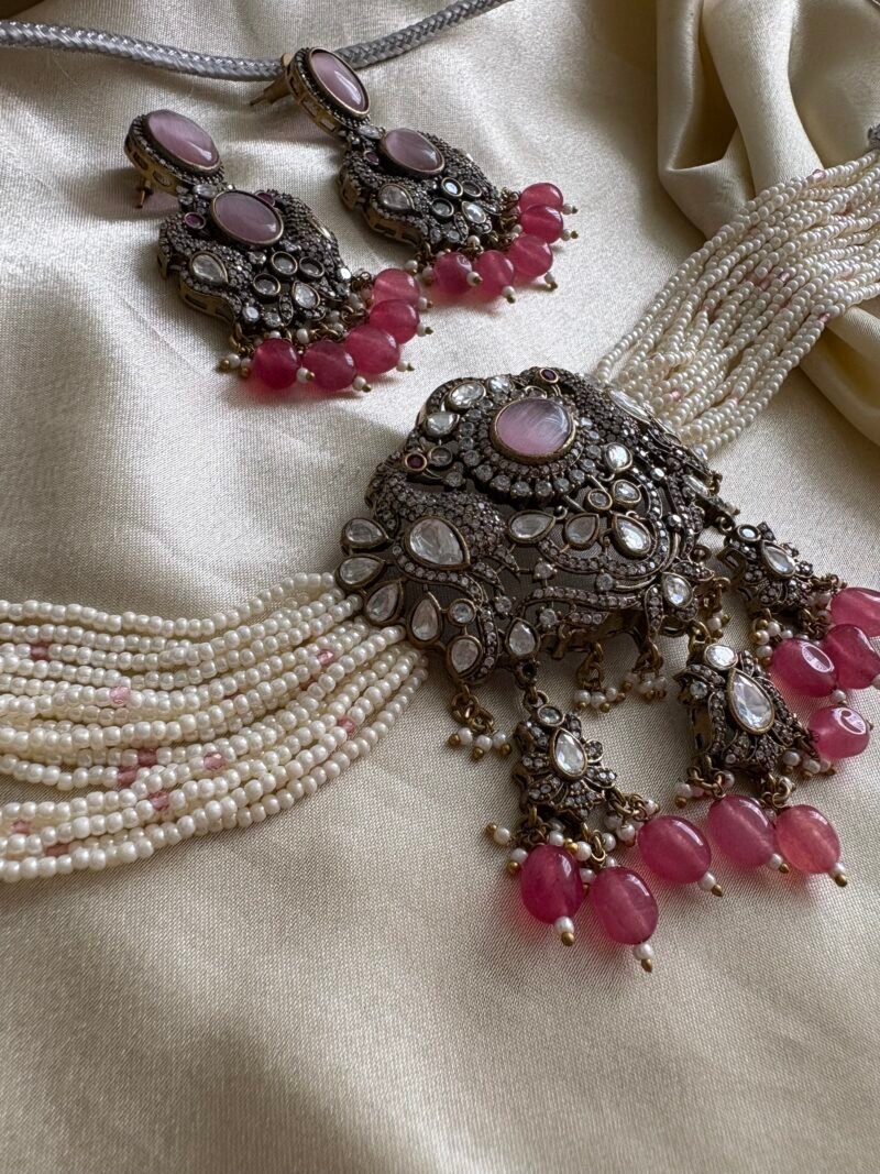 Jigisha Polki Choker Set - Image 4