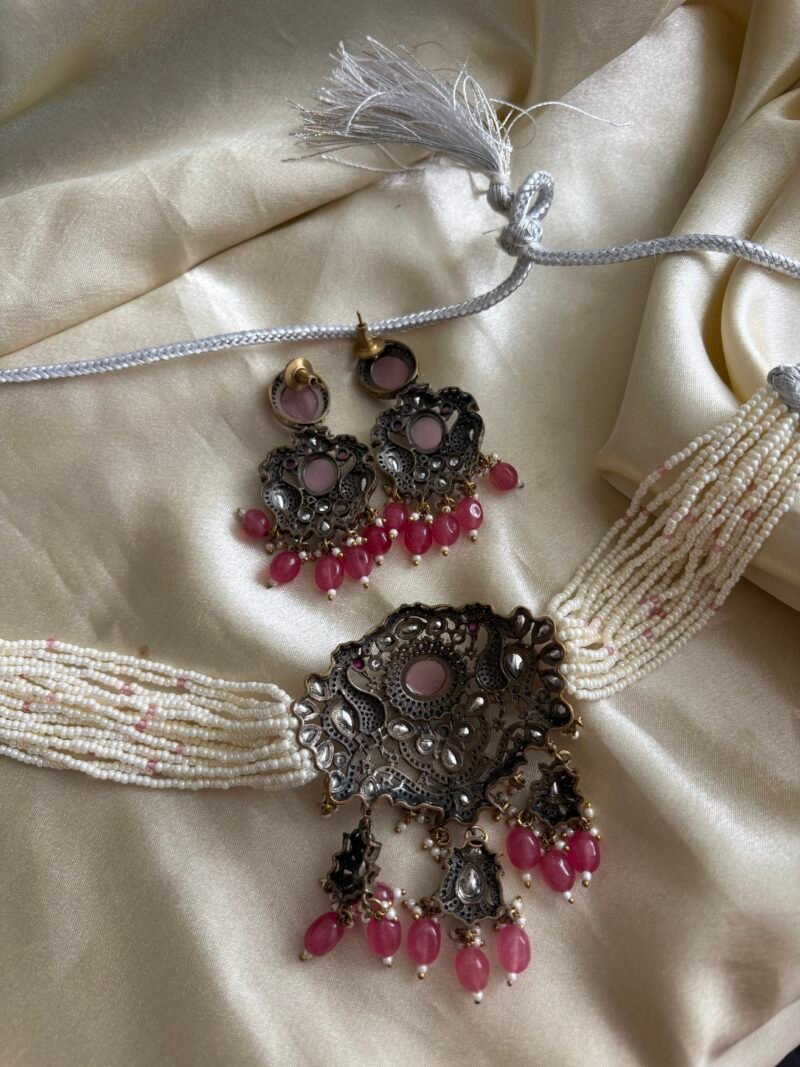 Jigisha Polki Choker Set - Image 8