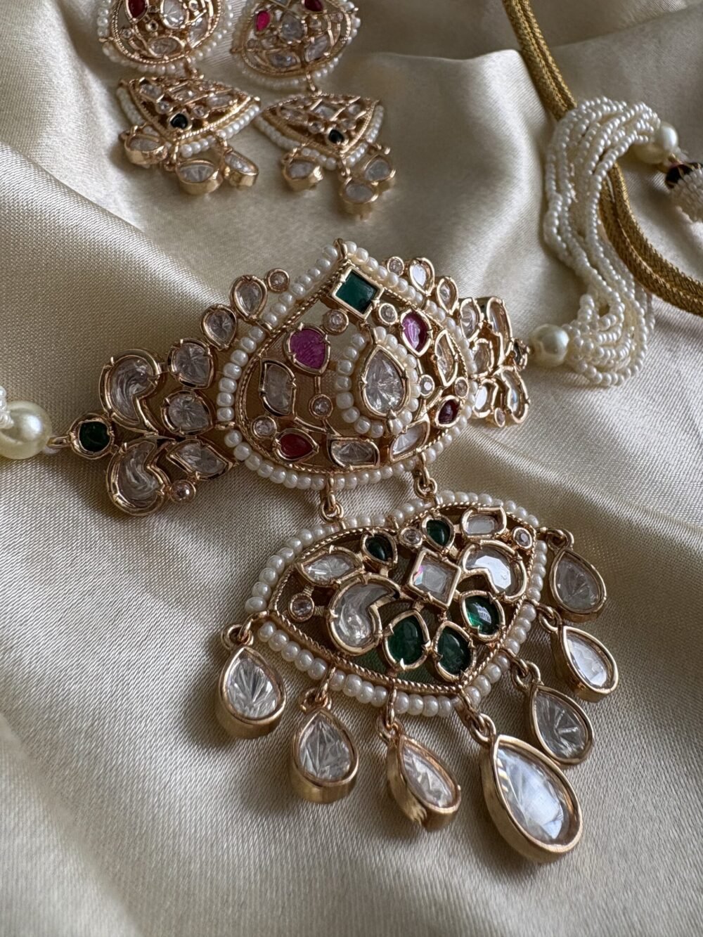 Inaya Polki Choker Set - Image 3