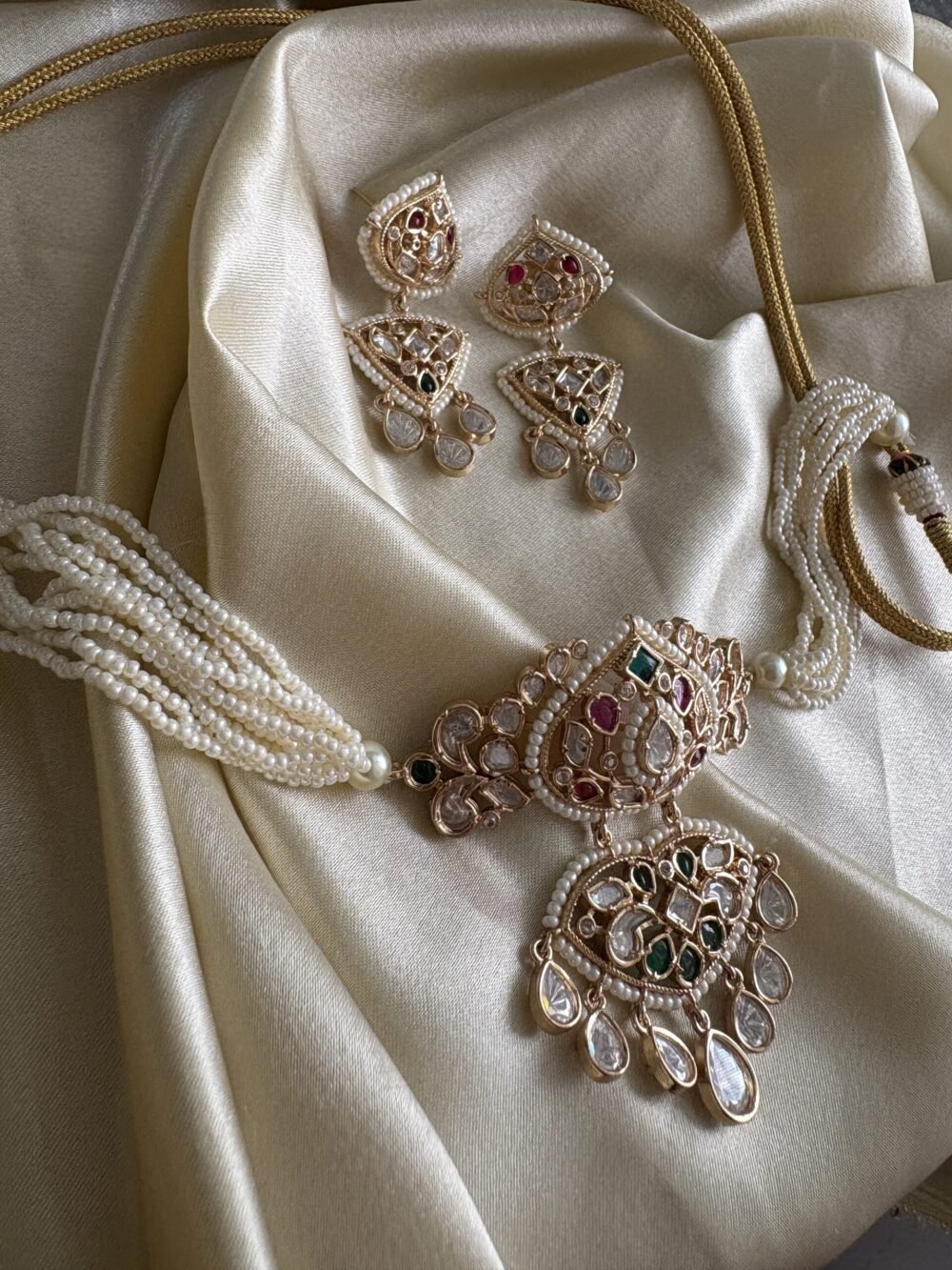 Inaya Polki Choker Set - Image 7
