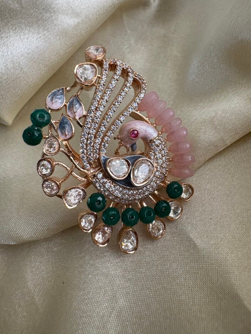Mayumi Big Size Polki Ring - Image 2