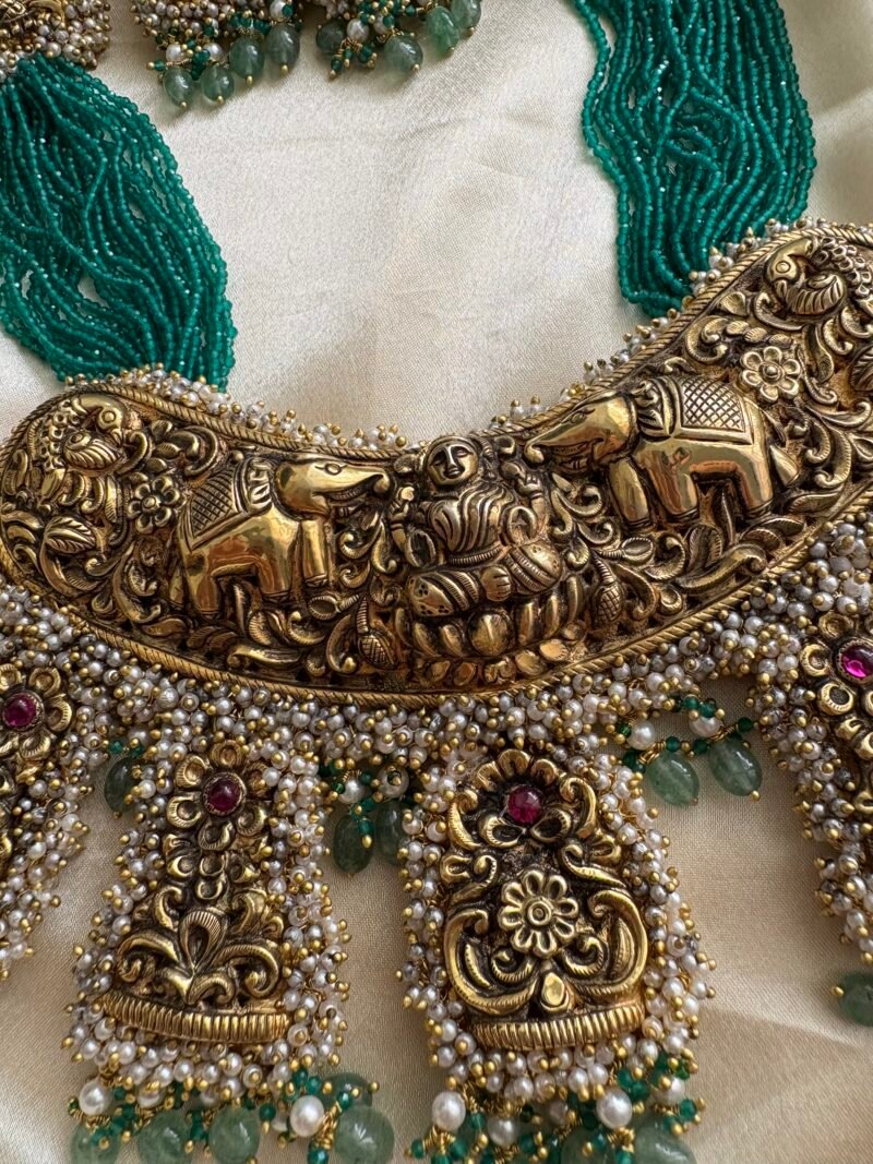 Padmapriya Temple Necklace Set - Image 2