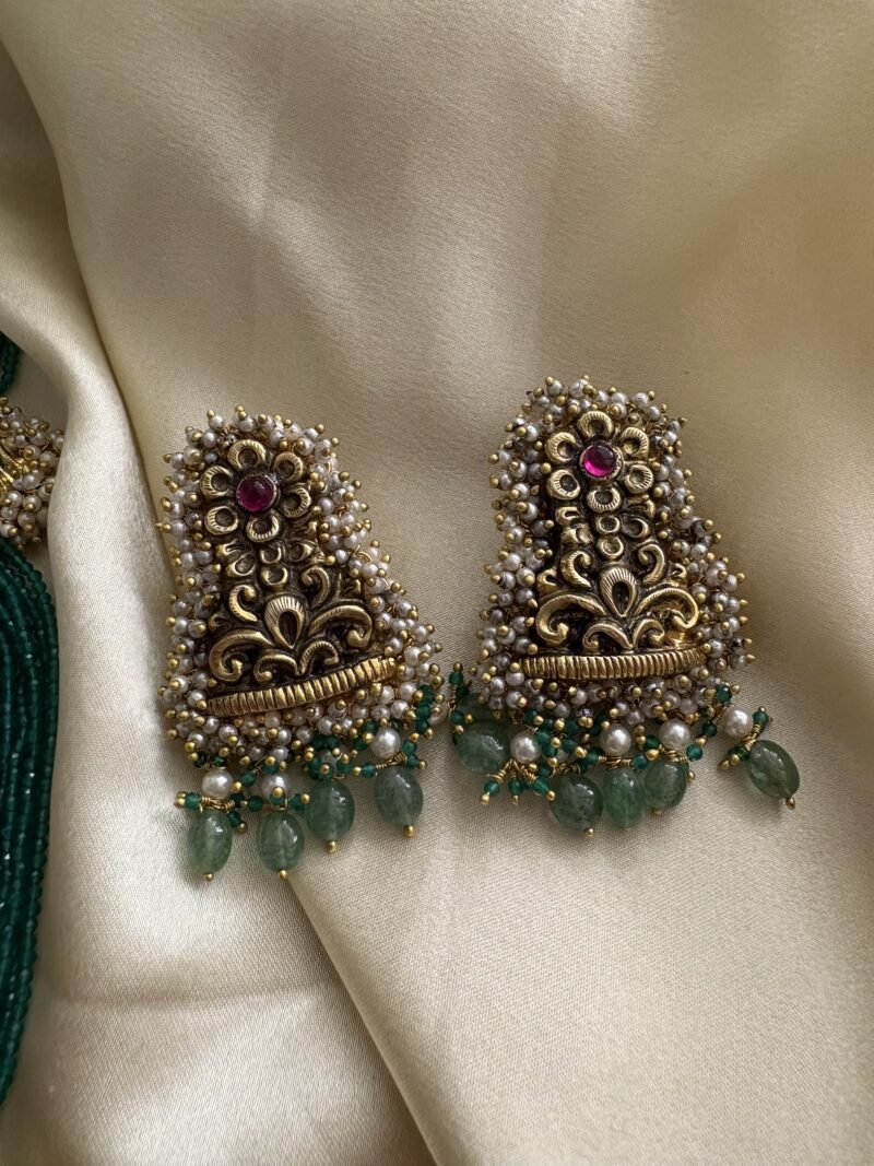 Padmapriya Temple Necklace Set - Image 7