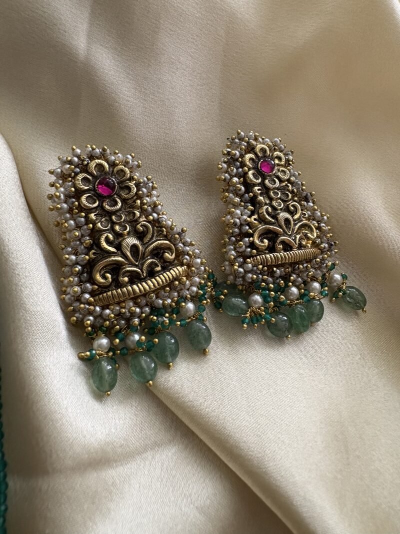 Padmapriya Temple Necklace Set - Image 8