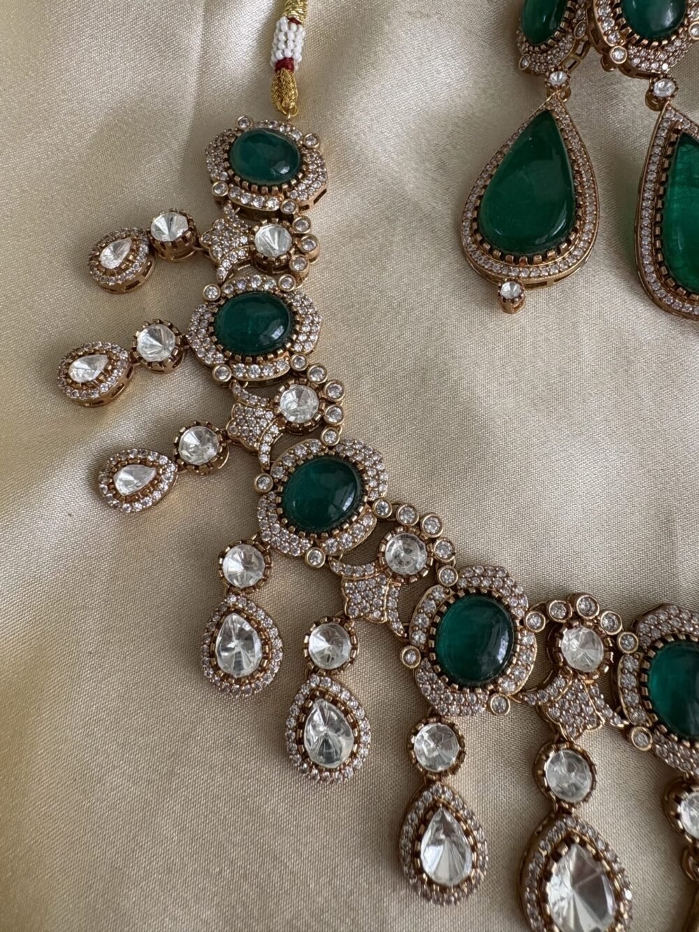 Purna Polki Necklace Set - Image 4