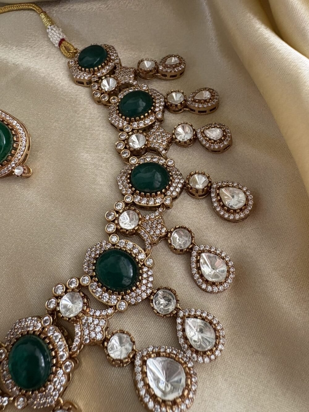 Purna Polki Necklace Set - Image 5