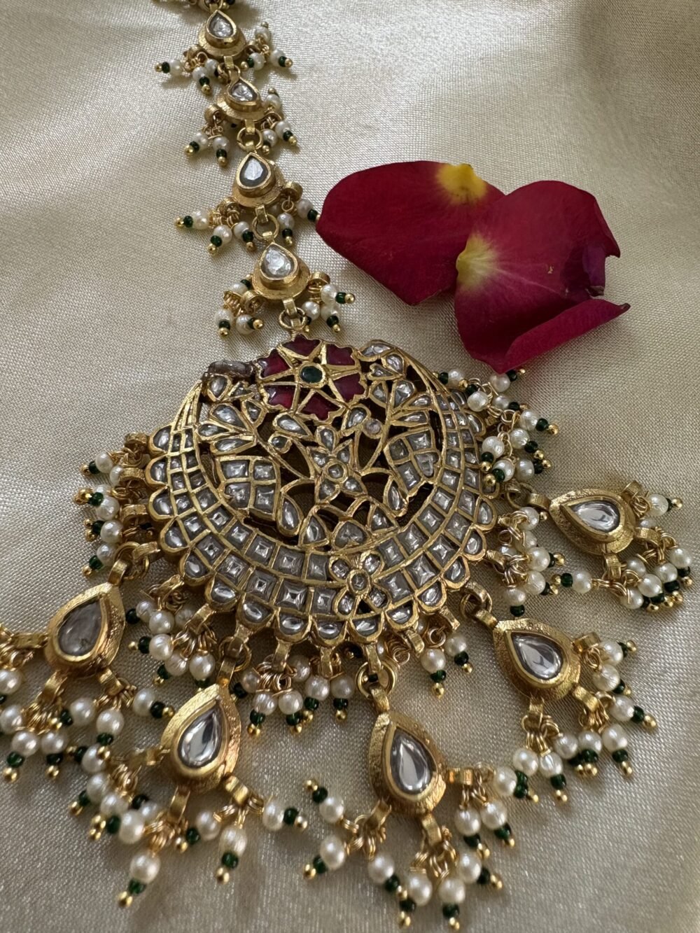 Preetpal Kundan Maangtikka 92.5 Silver - Image 6