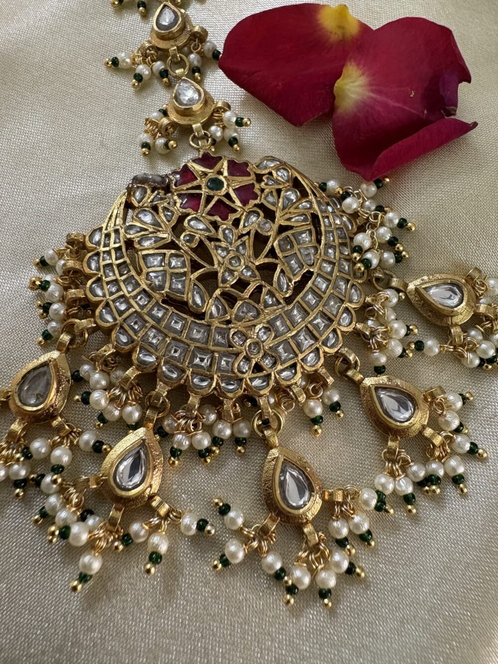 Preetpal Kundan Maangtikka 92.5 Silver - Image 5