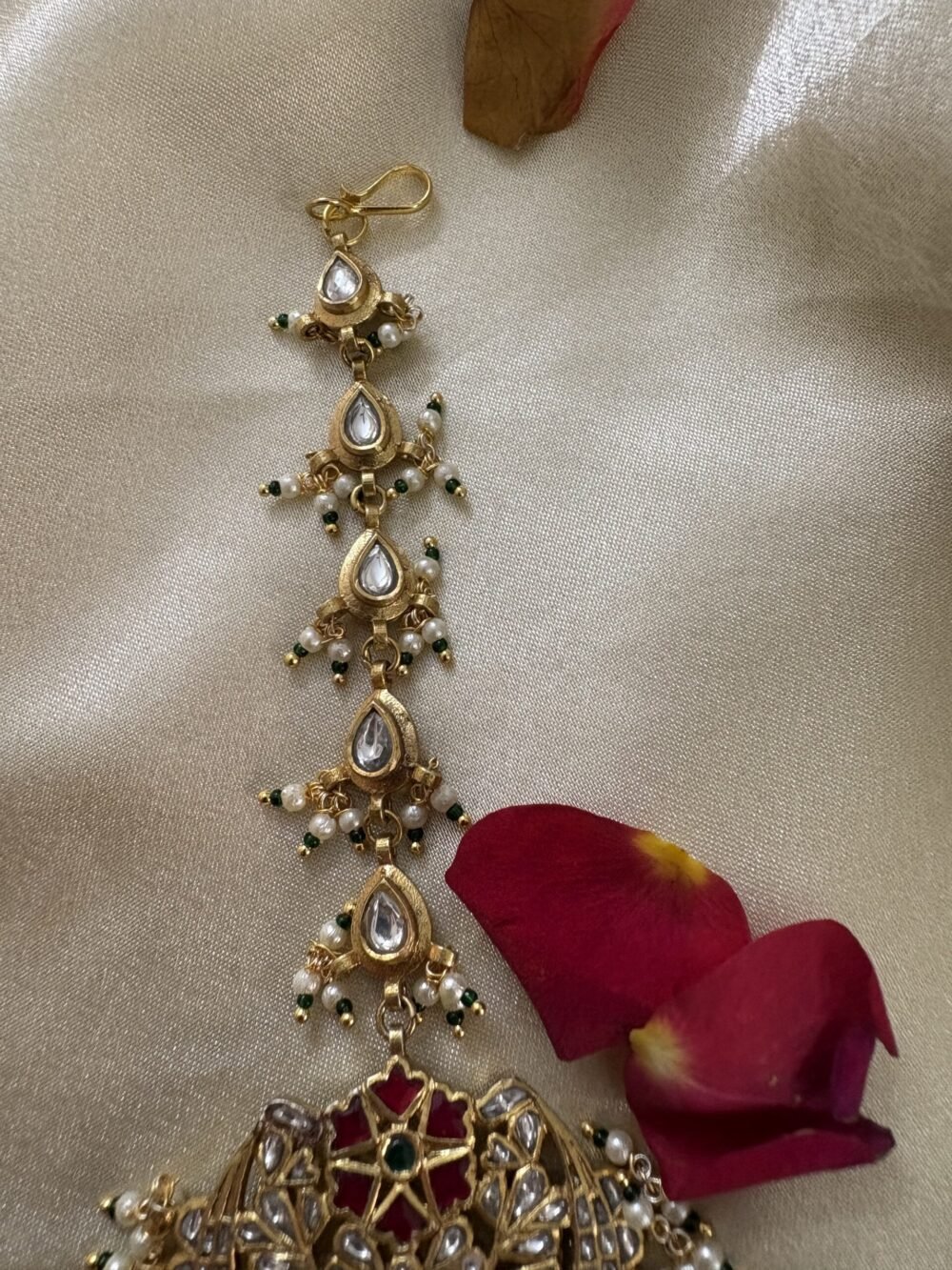 Preet Kundan Choker Set 92.5 Silver - Image 8