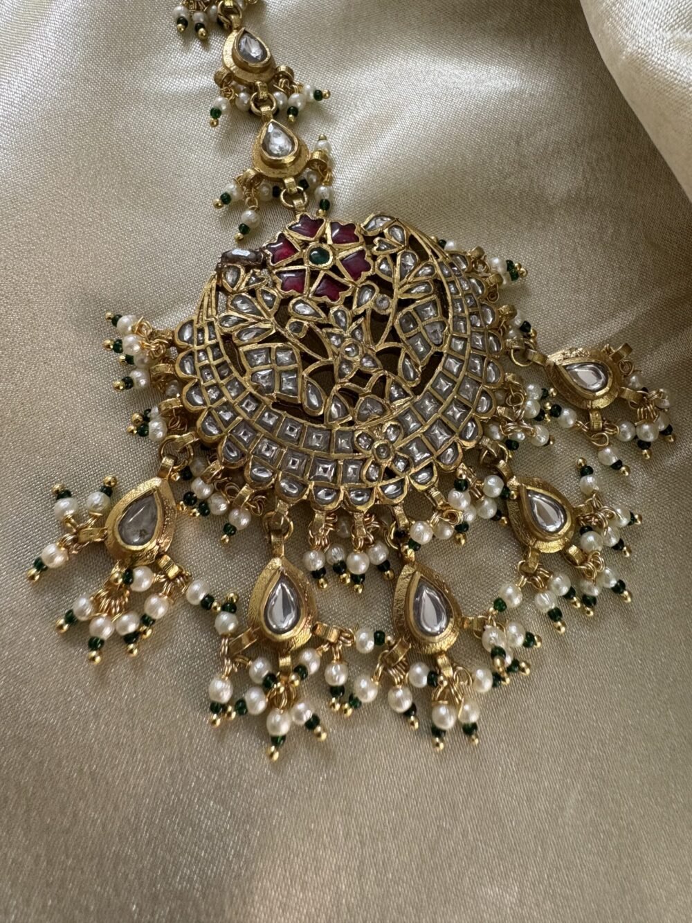 Preetpal Kundan Maangtikka 92.5 Silver - Image 2