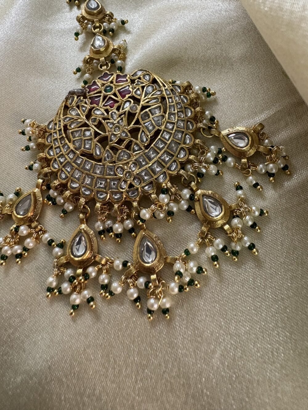 Preet Kundan Choker Set 92.5 Silver - Image 7