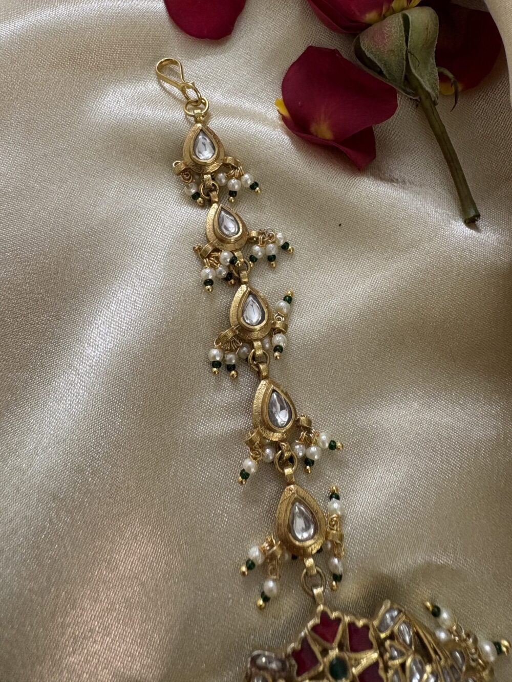 Preetpal Kundan Maangtikka 92.5 Silver - Image 3