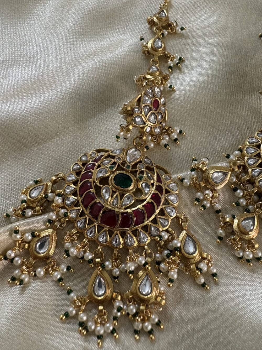 Preet Kundan Choker Set 92.5 Silver - Image 4
