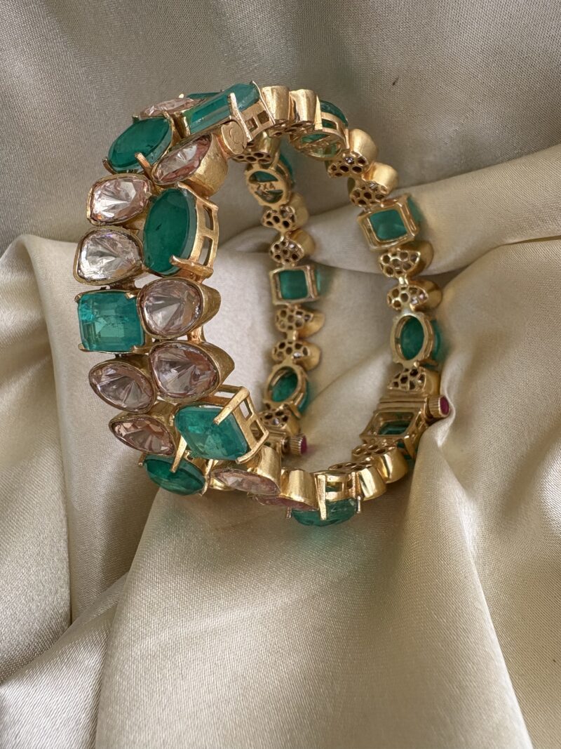 Aneena Polki Bangles - Image 3