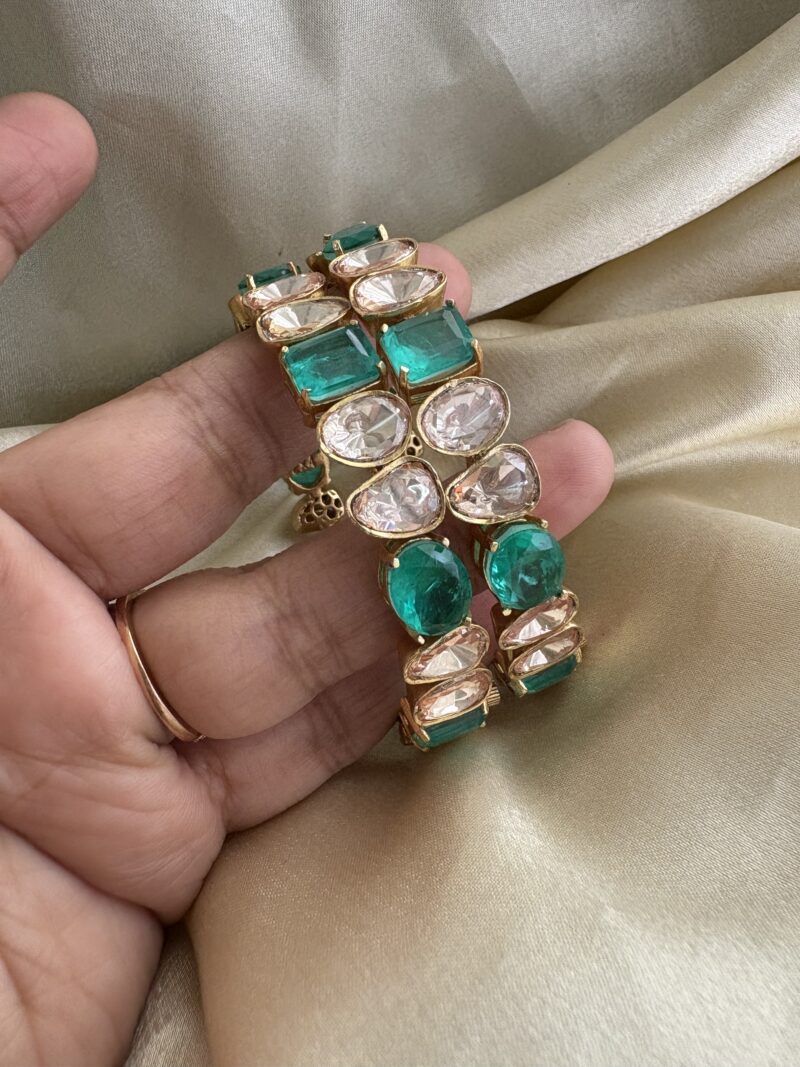 Aneena Polki Bangles - Image 4