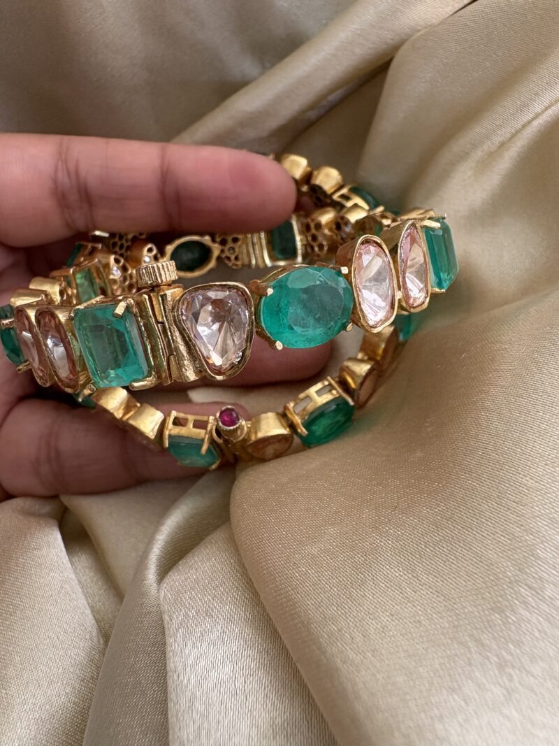 Aneena Polki Bangles - Image 6