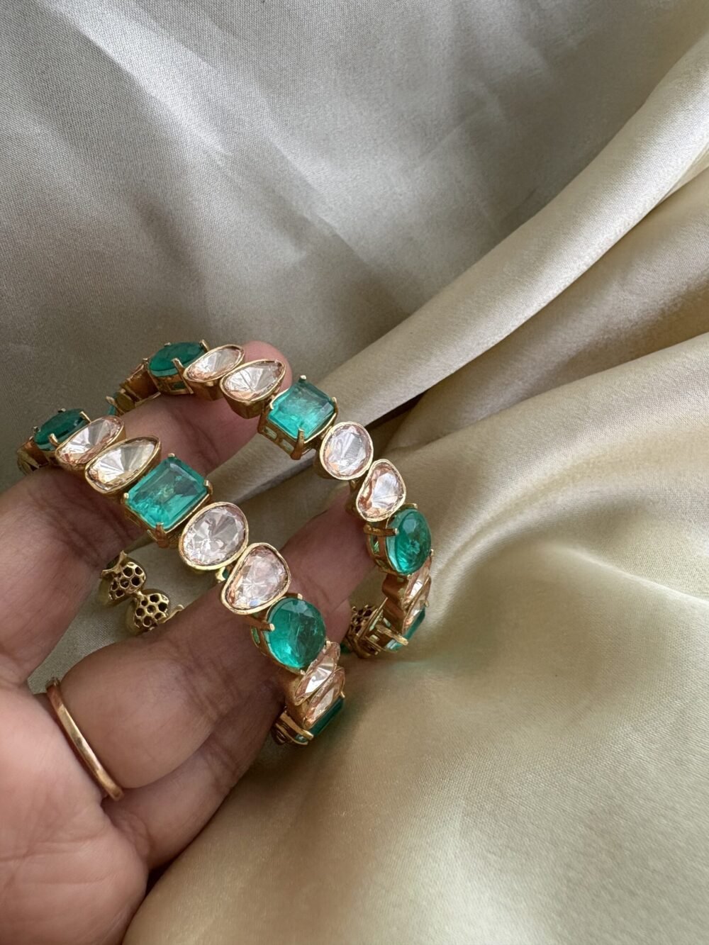 Aneena Polki Bangles - Image 7