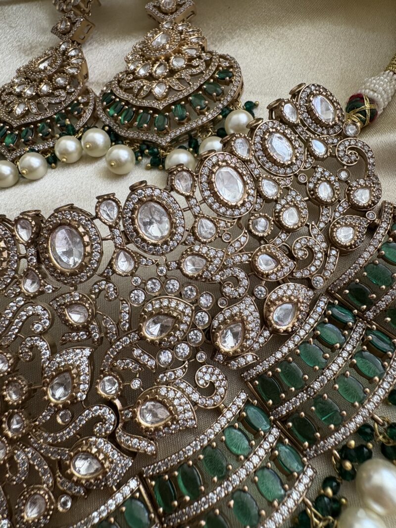 Avnoor Polki Bridal Choker Set - Image 4