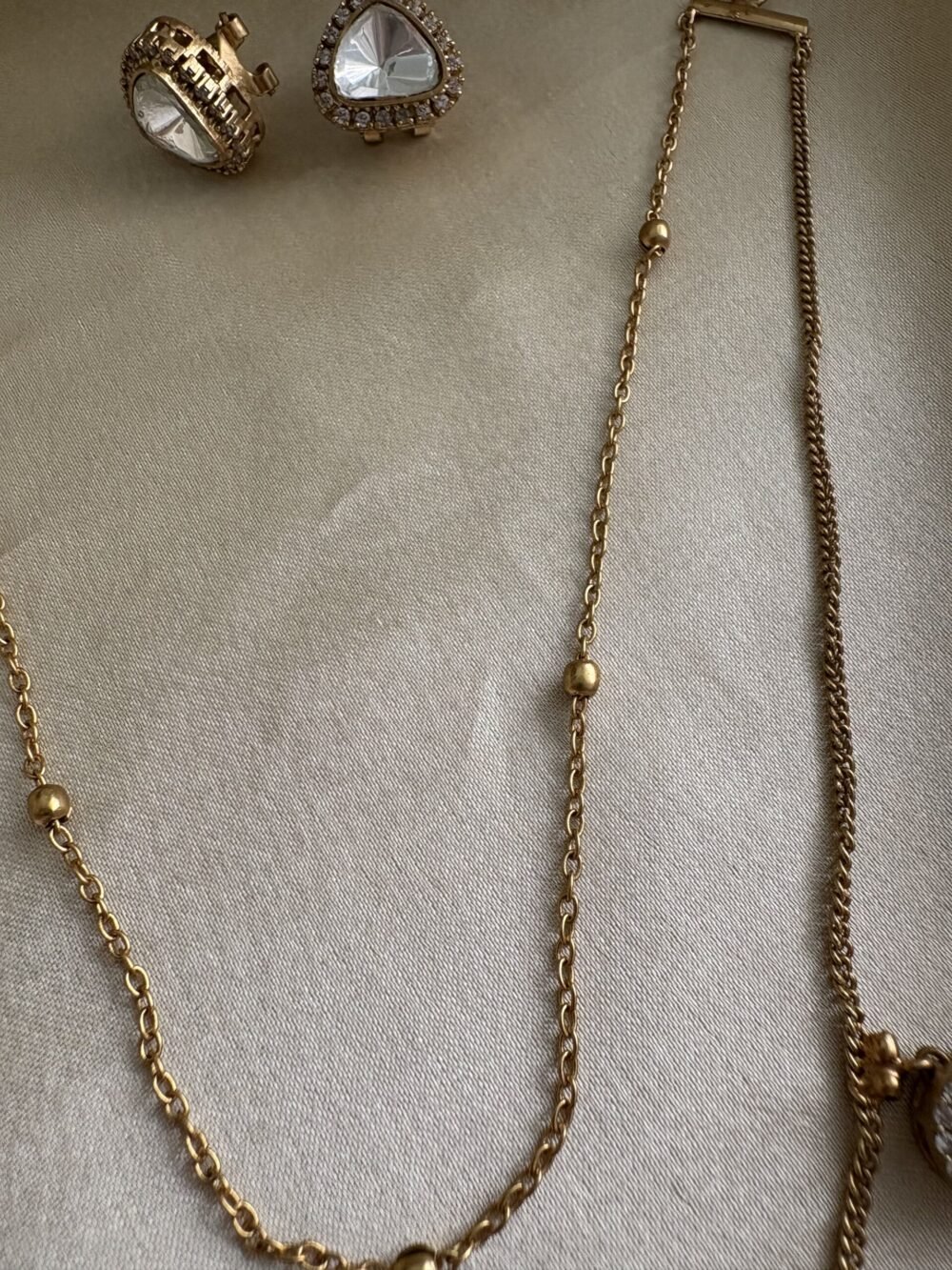 Panra Polki Necklace Set - Image 4