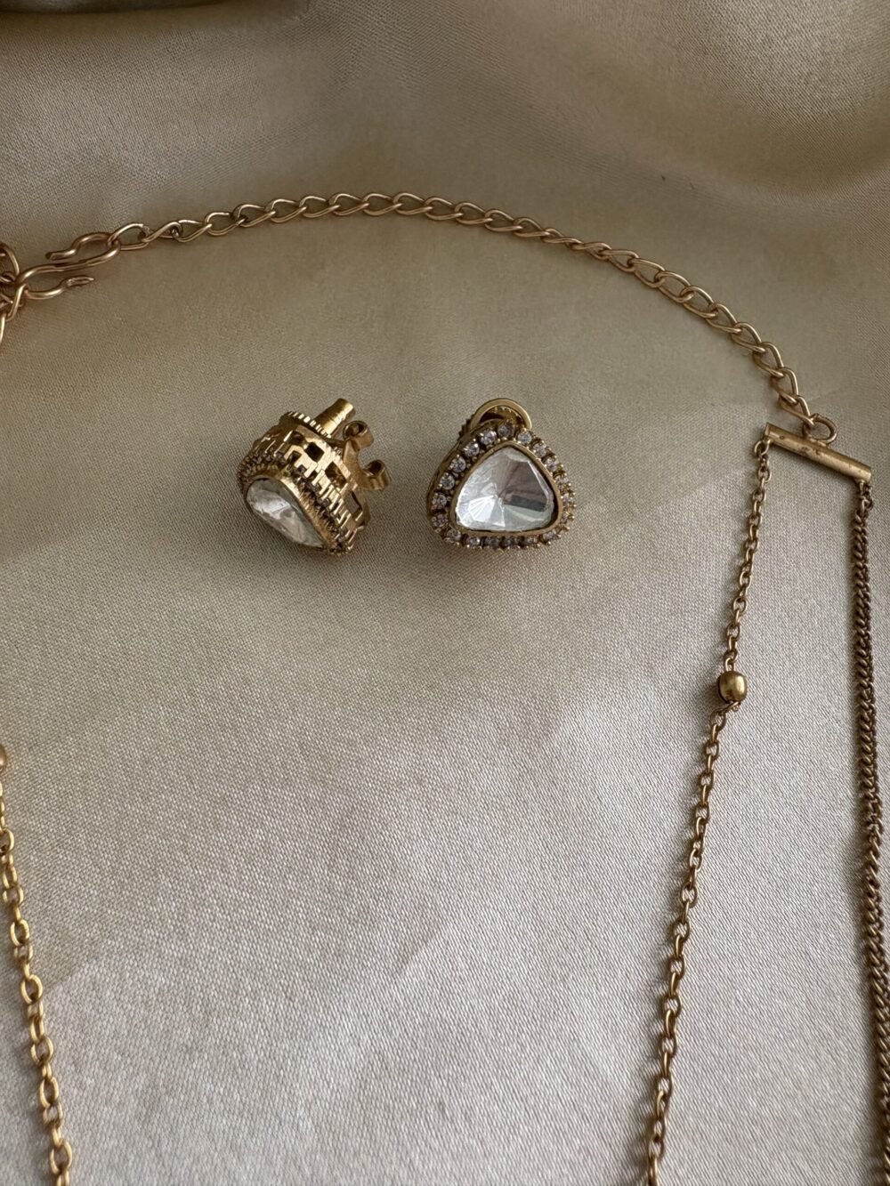 Panra Polki Necklace Set - Image 5