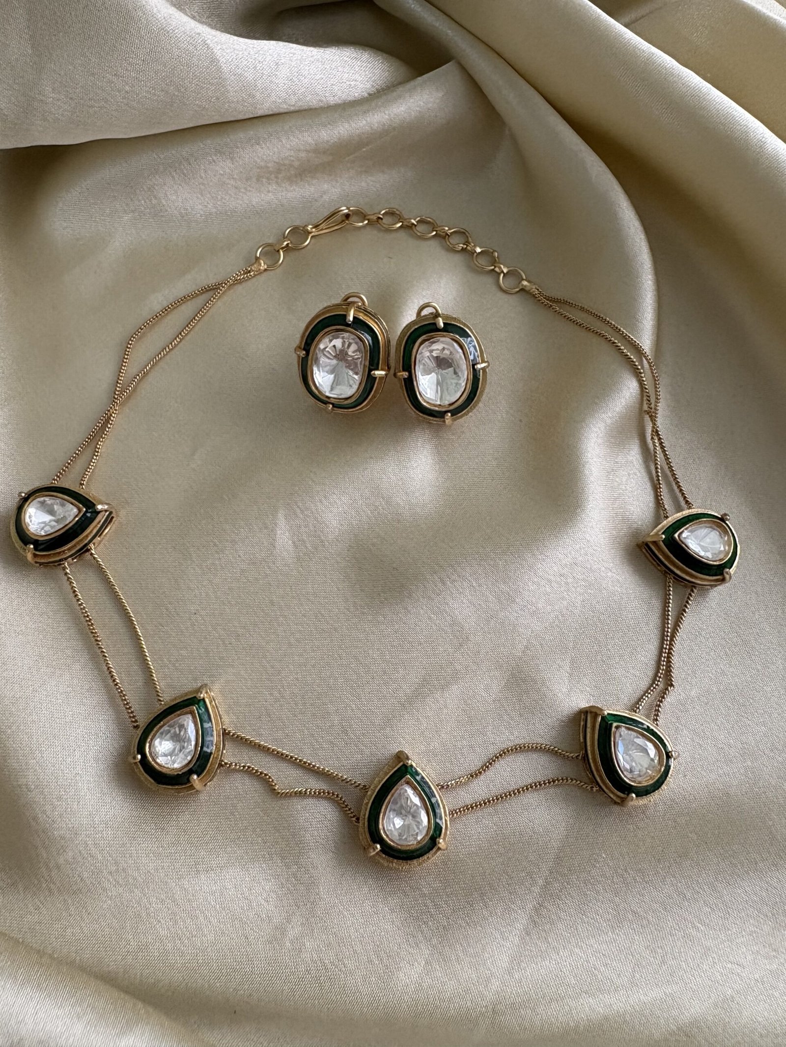 Panika Polki Necklace Set