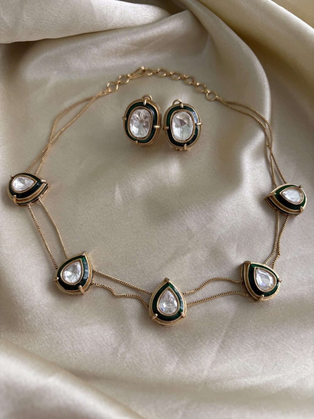 Panika Polki Necklace Set - Image 8
