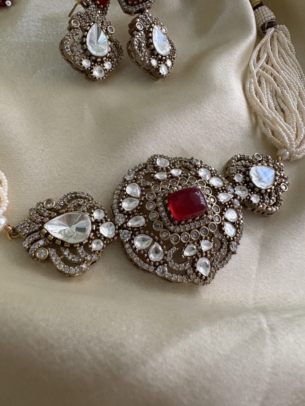 Drishika Polki Choker Set - Image 4