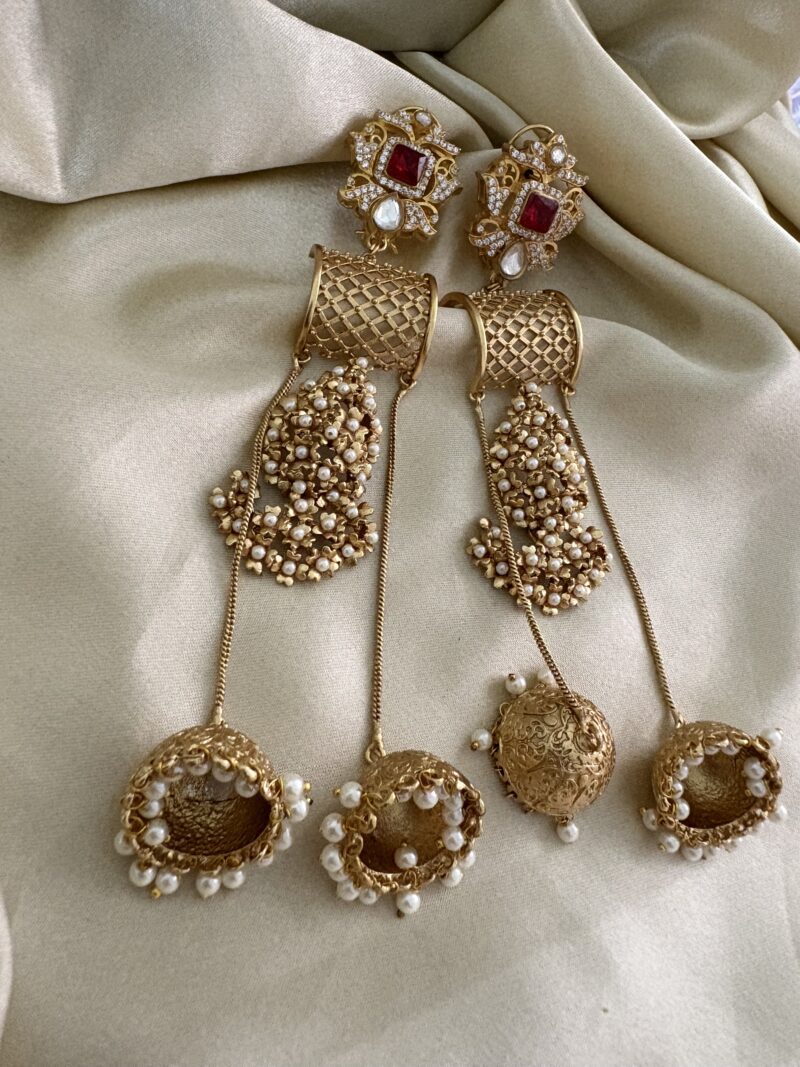 Noor Polki Earrings - Image 9