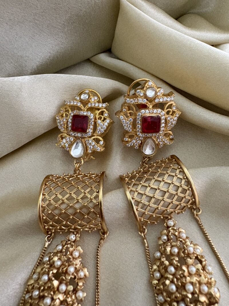 Noor Polki Earrings - Image 2