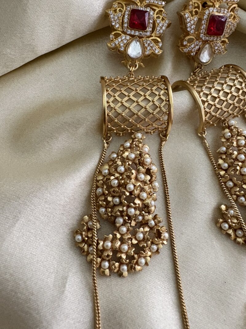 Noor Polki Earrings - Image 4