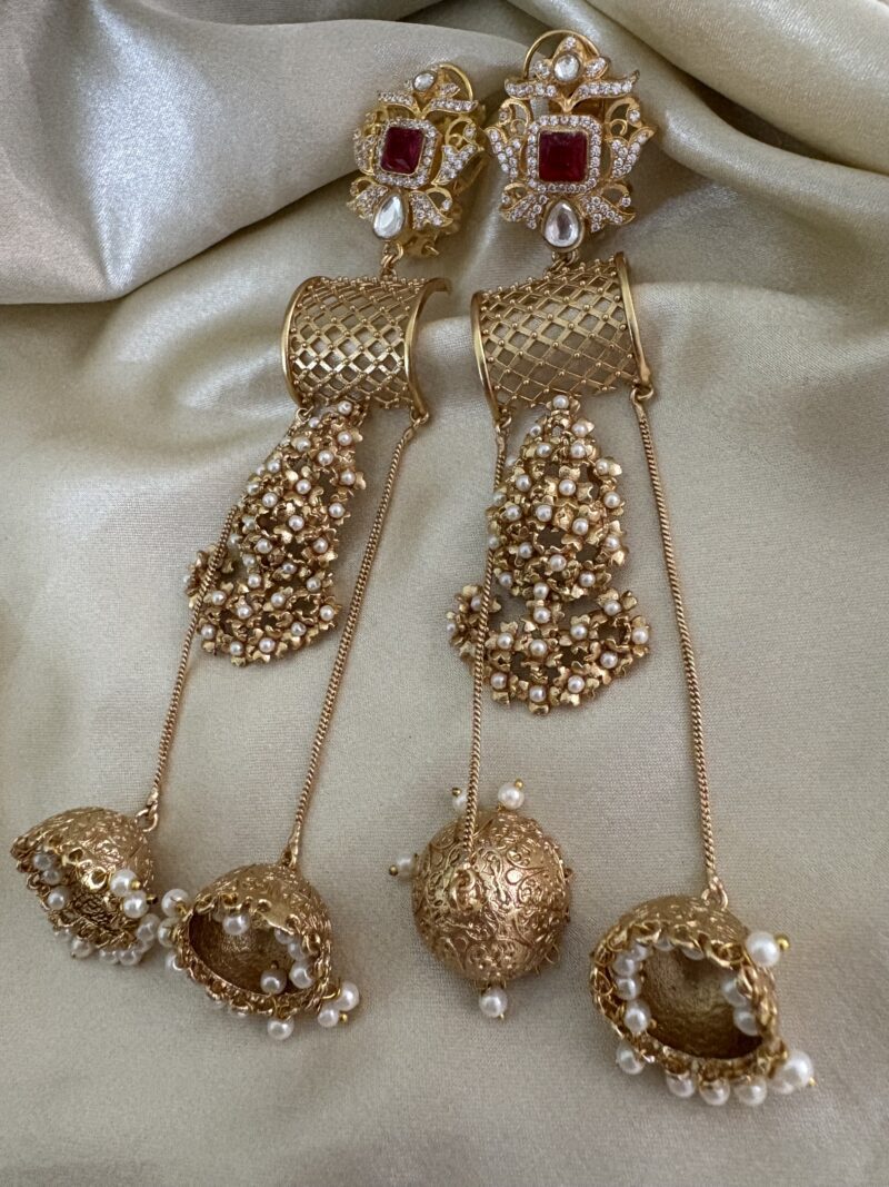 Noor Polki Earrings - Image 6