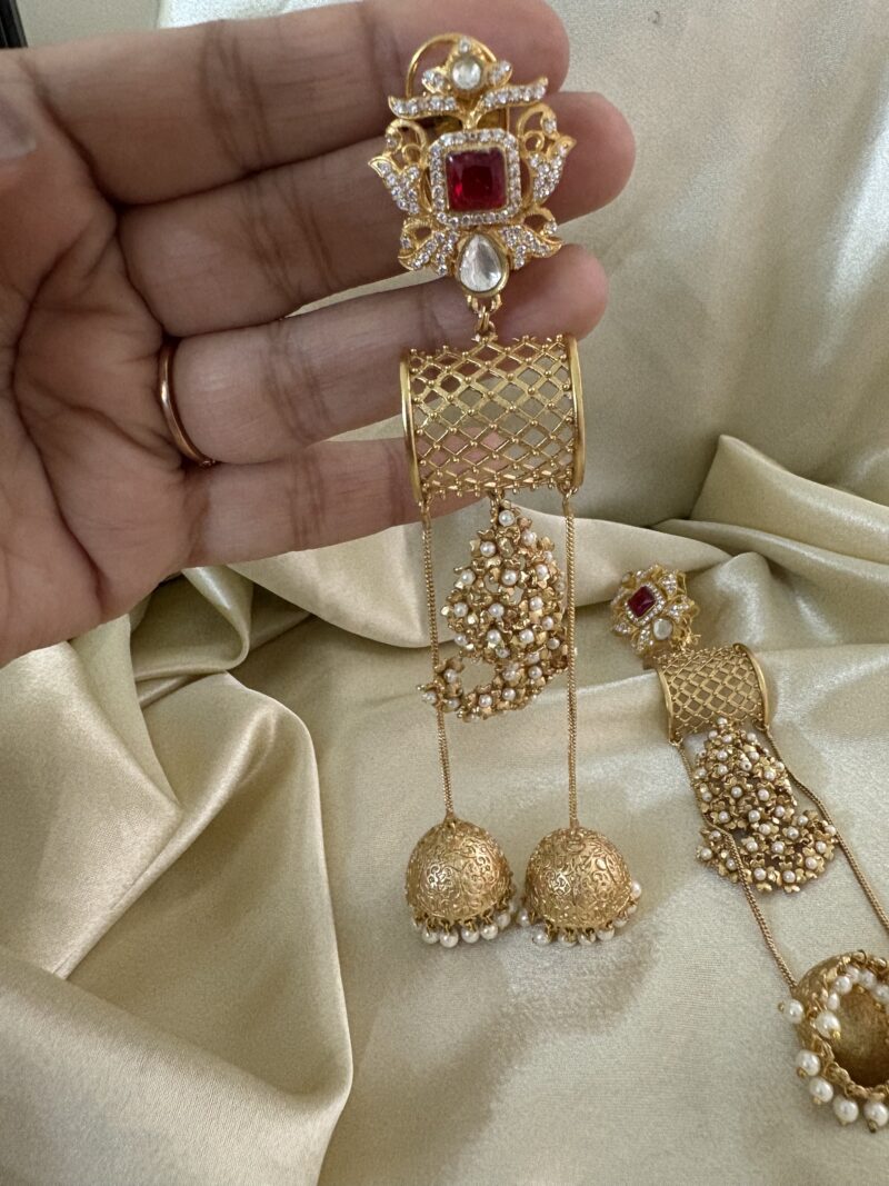 Noor Polki Earrings - Image 7