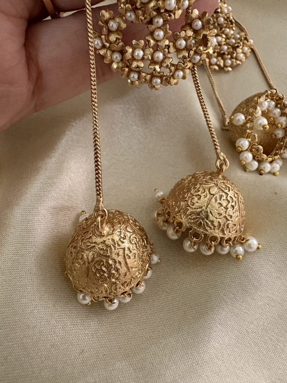 Noor Polki Earrings - Image 8