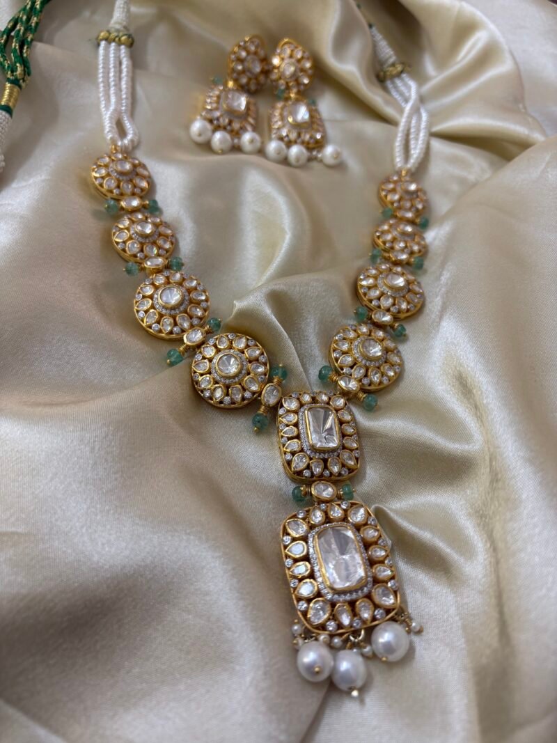 Vishaka Polki Necklace Set - Image 2