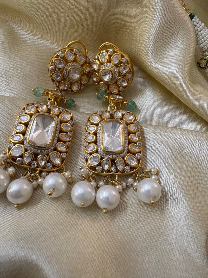 Vishaka Polki Necklace Set - Image 6