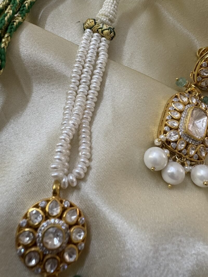 Vishaka Polki Necklace Set - Image 7